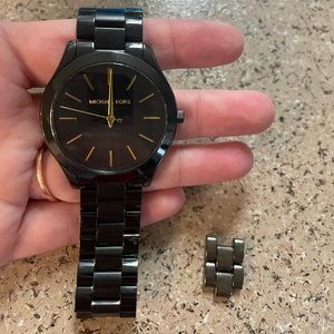 Matte black Michael Kors watch